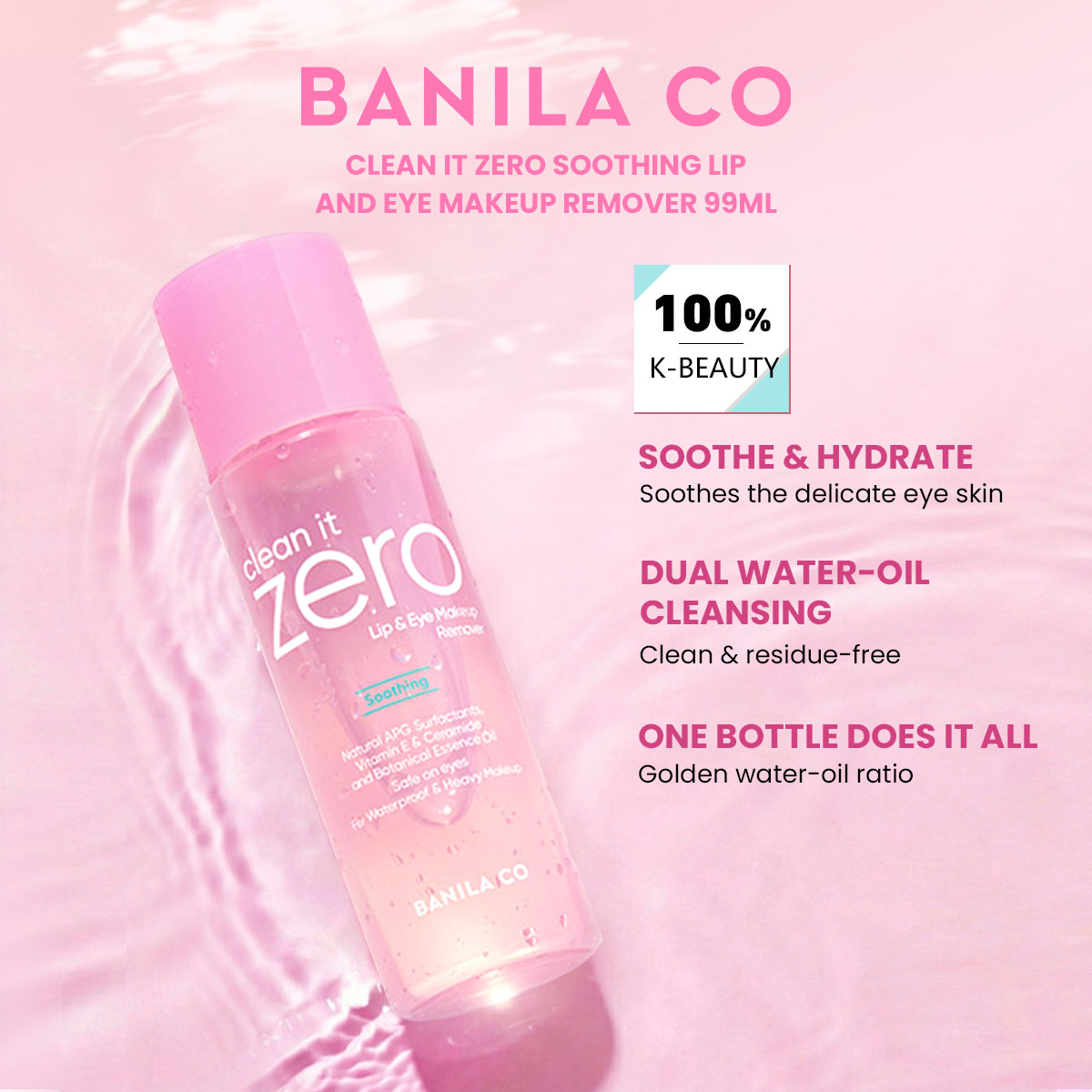 Beauty Makeup Remover - BANILA CO Clean it Zero Soothing