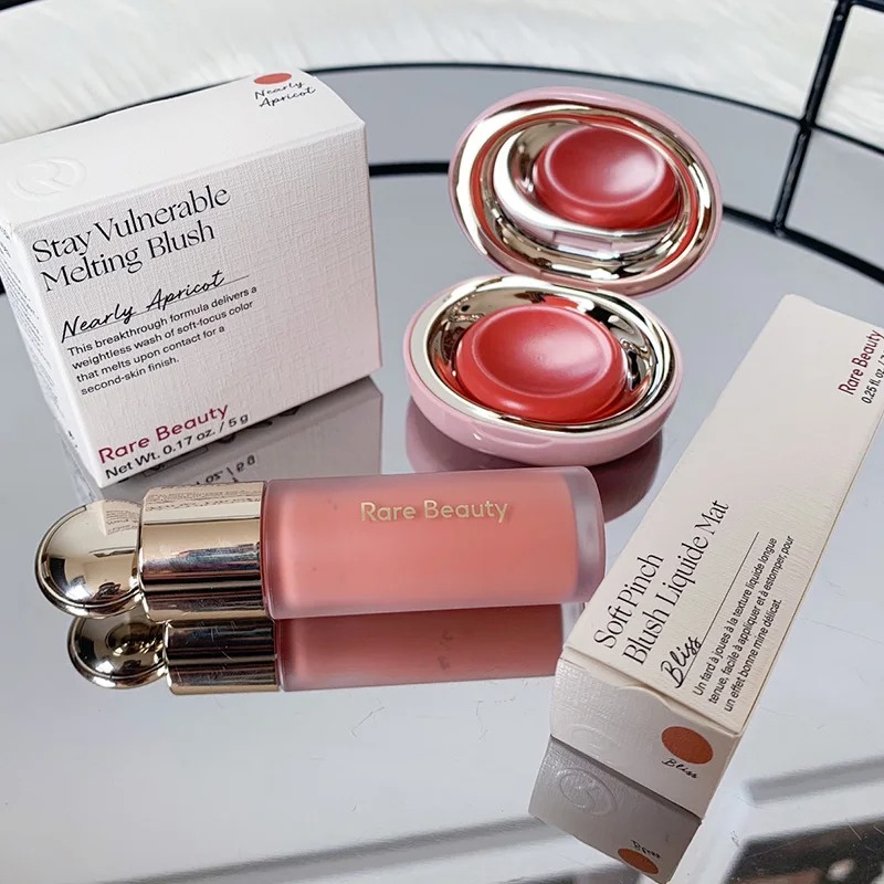 Huda Beauty Makeup Mini Kit - Rare Beauty Liquid Blush With a
