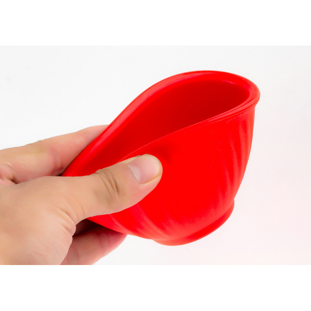 Beauty Makeup Tool - Red Silicone Facial Mask Bowl Anti-Drop