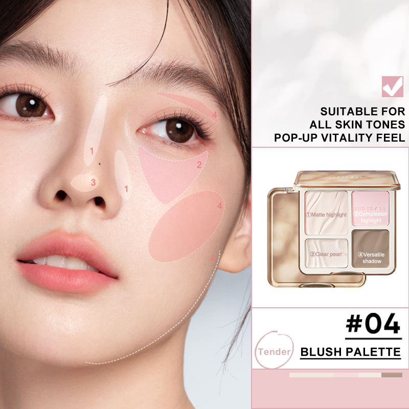 Judydoll Highlighter & Contour - đánh giá và giá Highlighter Bronzer Palette