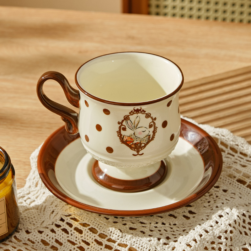 Ceramic Coffee Cup French Cute - đánh giá và giá Beauty Makeup Edit