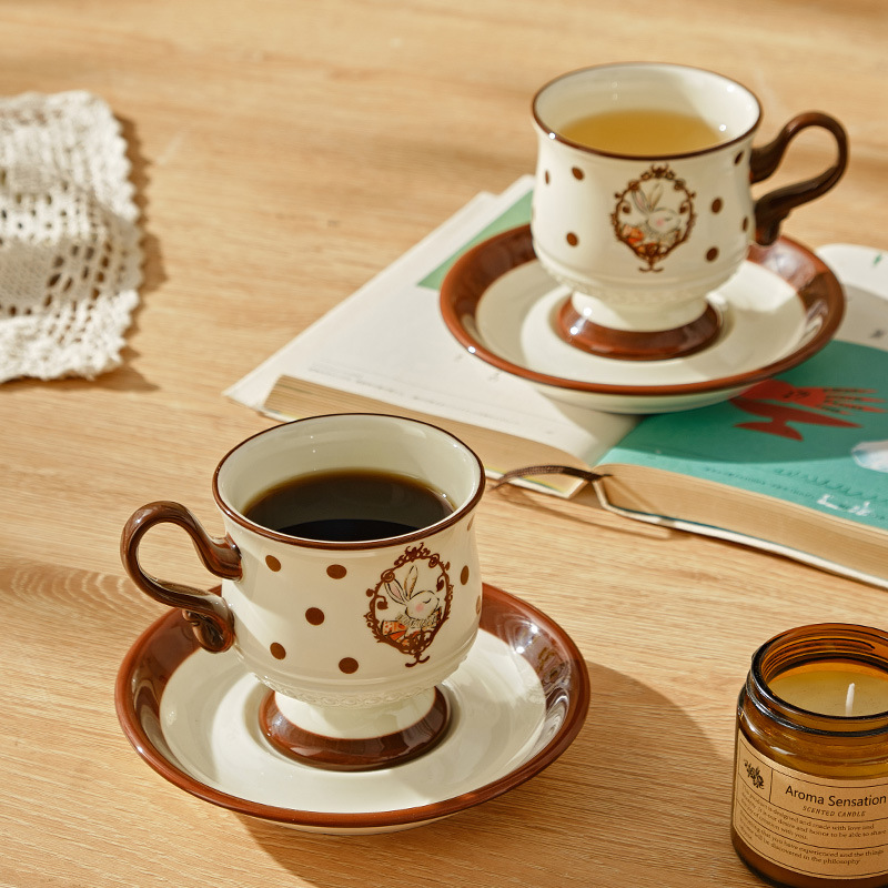 Ceramic Coffee Cup French Cute - đánh giá và giá Beauty Makeup Edit