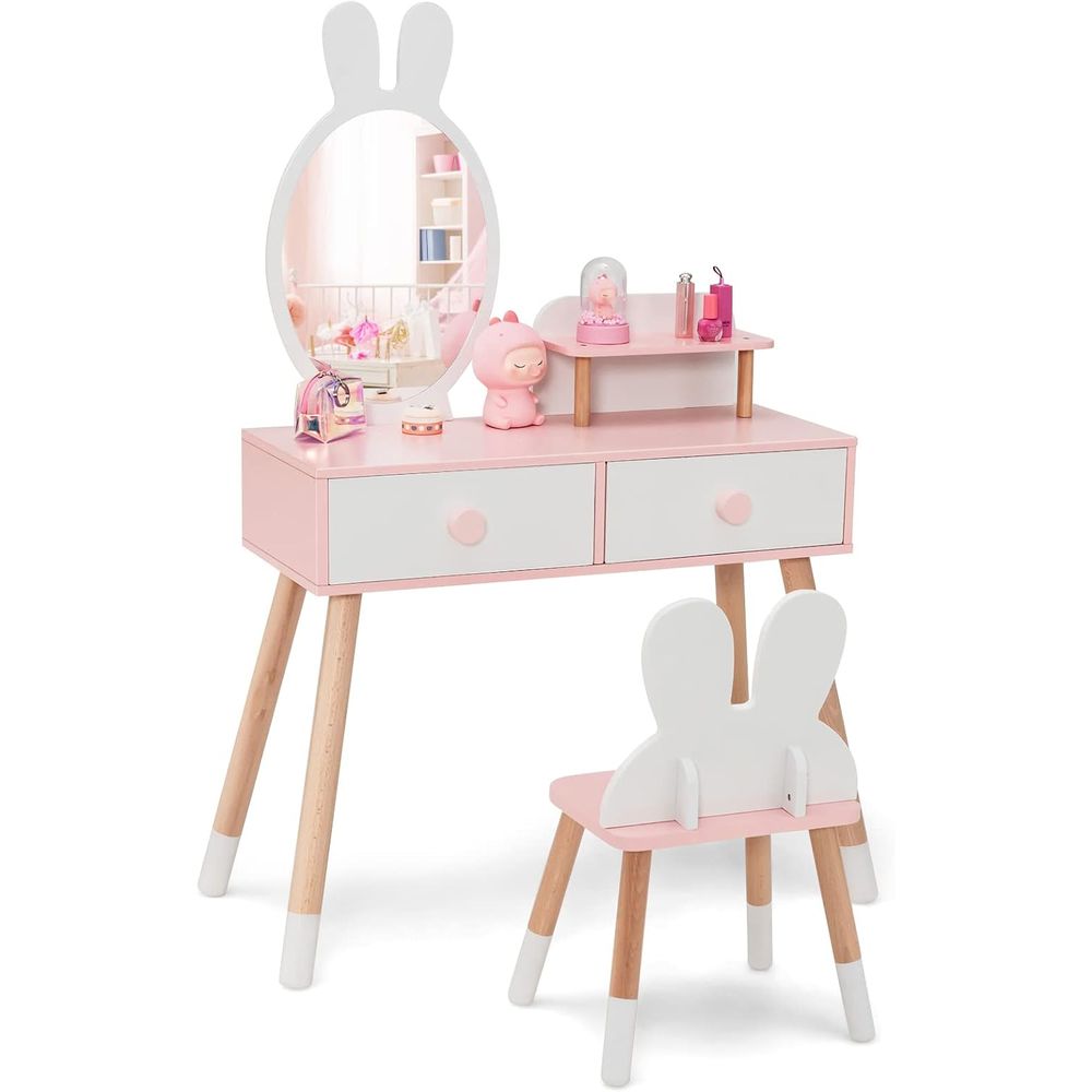 EY Kids Vanity, Rabbit Themed  - đánh giá và giá Beauty Makeup Set For Kids