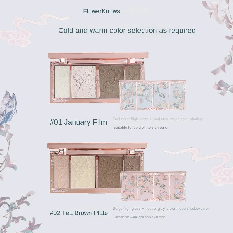 Flower Knows Makeup Butterfly  - đánh giá và giá Highlighter Bronzer Palette