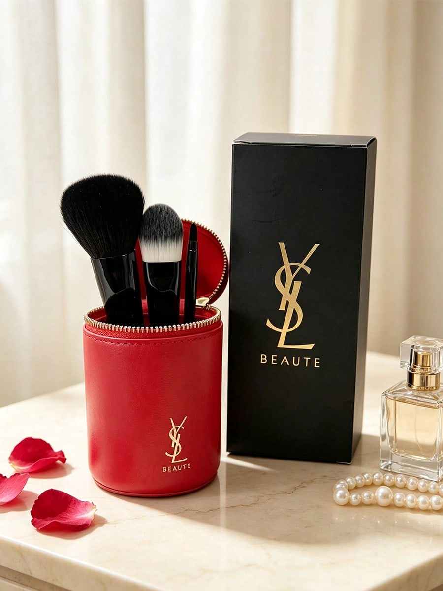 YSL Makeup Brush Set, Red Cyli - đánh giá và giá Ysl Beauty Makeup Set