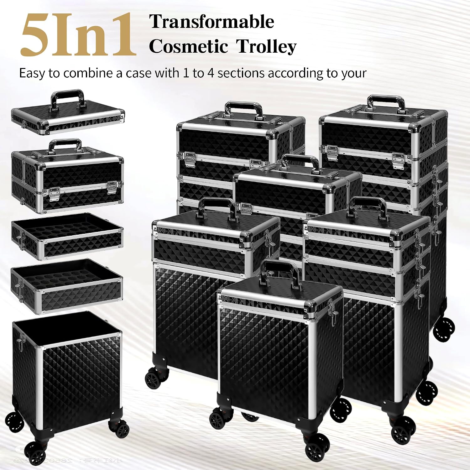 Rolling Makeup Train Case, Cos - đánh giá và giá Beauty Makeup Tool