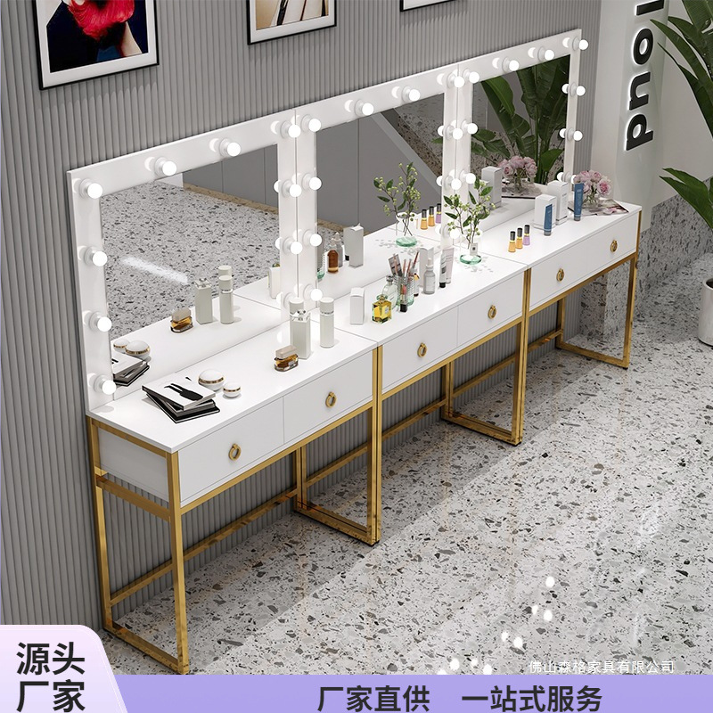 Studio dresser with lamp mirro - đánh giá và giá Beauty Makeup Bridal