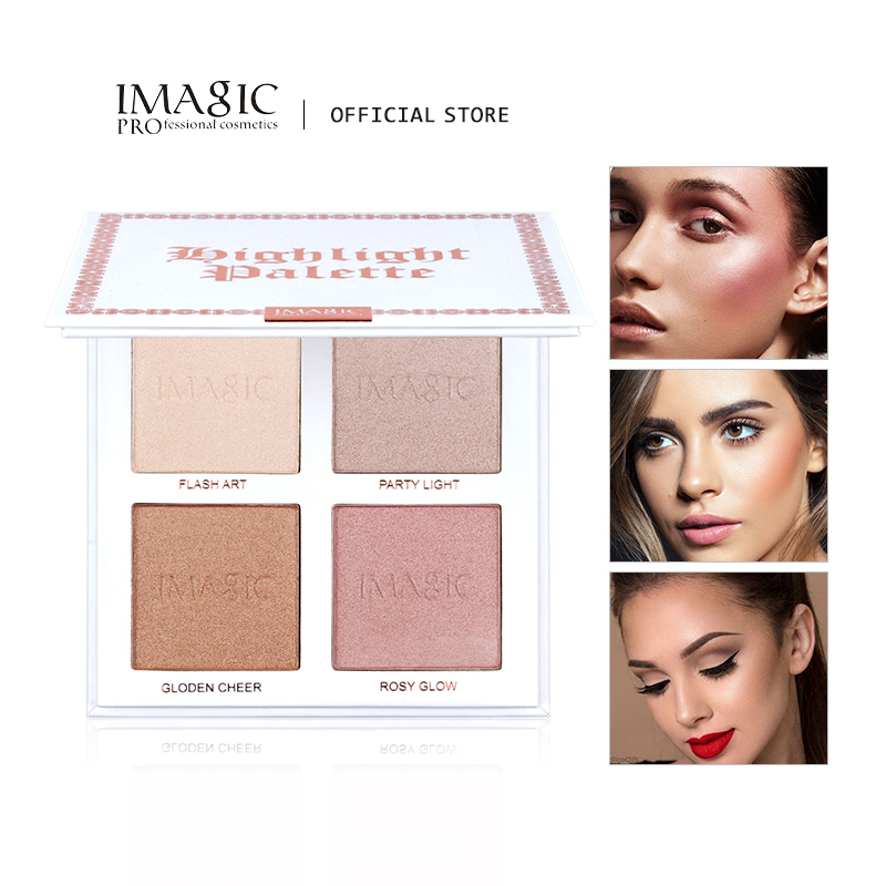 IMAGIC 4 Màu Cao Cấp & Contour - đánh giá và giá Highlighter Bronzer Palette