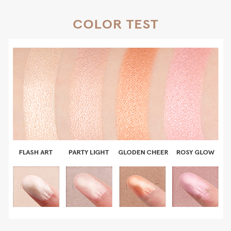 IMAGIC 4 Màu Cao Cấp & Contour - đánh giá và giá Highlighter Bronzer Palette