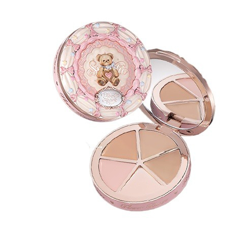 FLOWER KNOWS THE SWEETIE BEAR  - đánh giá và giá Highlighter Bronzer Palette