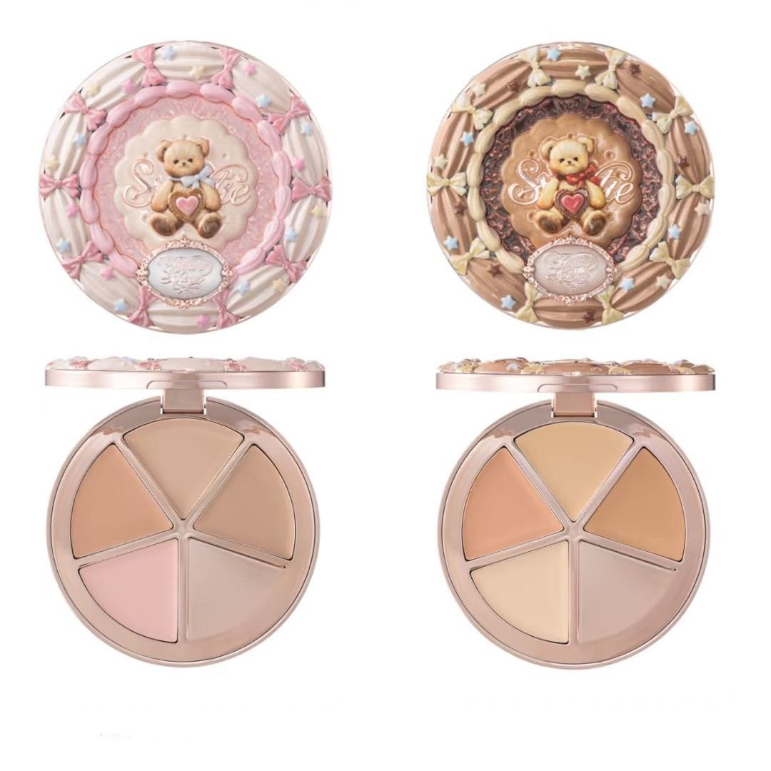 FLOWER KNOWS THE SWEETIE BEAR  - đánh giá và giá Highlighter Bronzer Palette