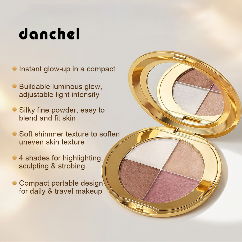 Shimmery Glow Eye & Cheek High - đánh giá và giá Highlighter Bronzer Palette