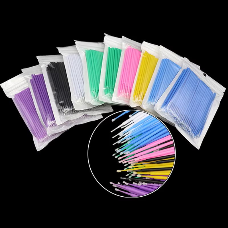 100Pcs Eyelash Cleaning Brush  - đánh giá và giá Beauty Makeup Remover