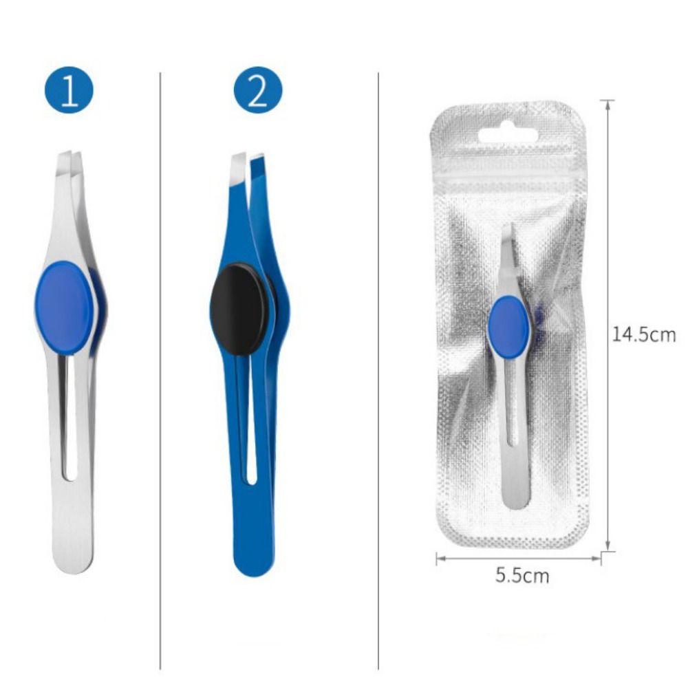 Stainless Steel Eyebrow Tweeze - đánh giá và giá Beauty Makeup Remover