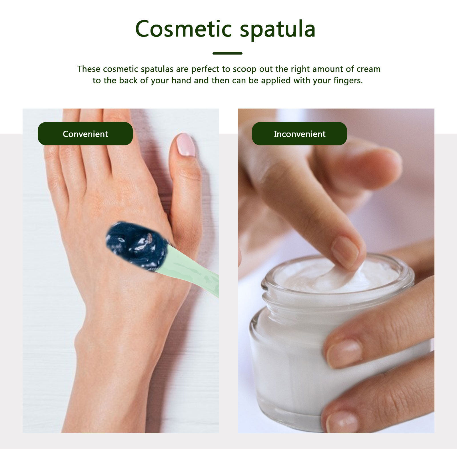 1Set Makeup Spatula Plastic Sc - đánh giá và giá Beauty Makeup Tool