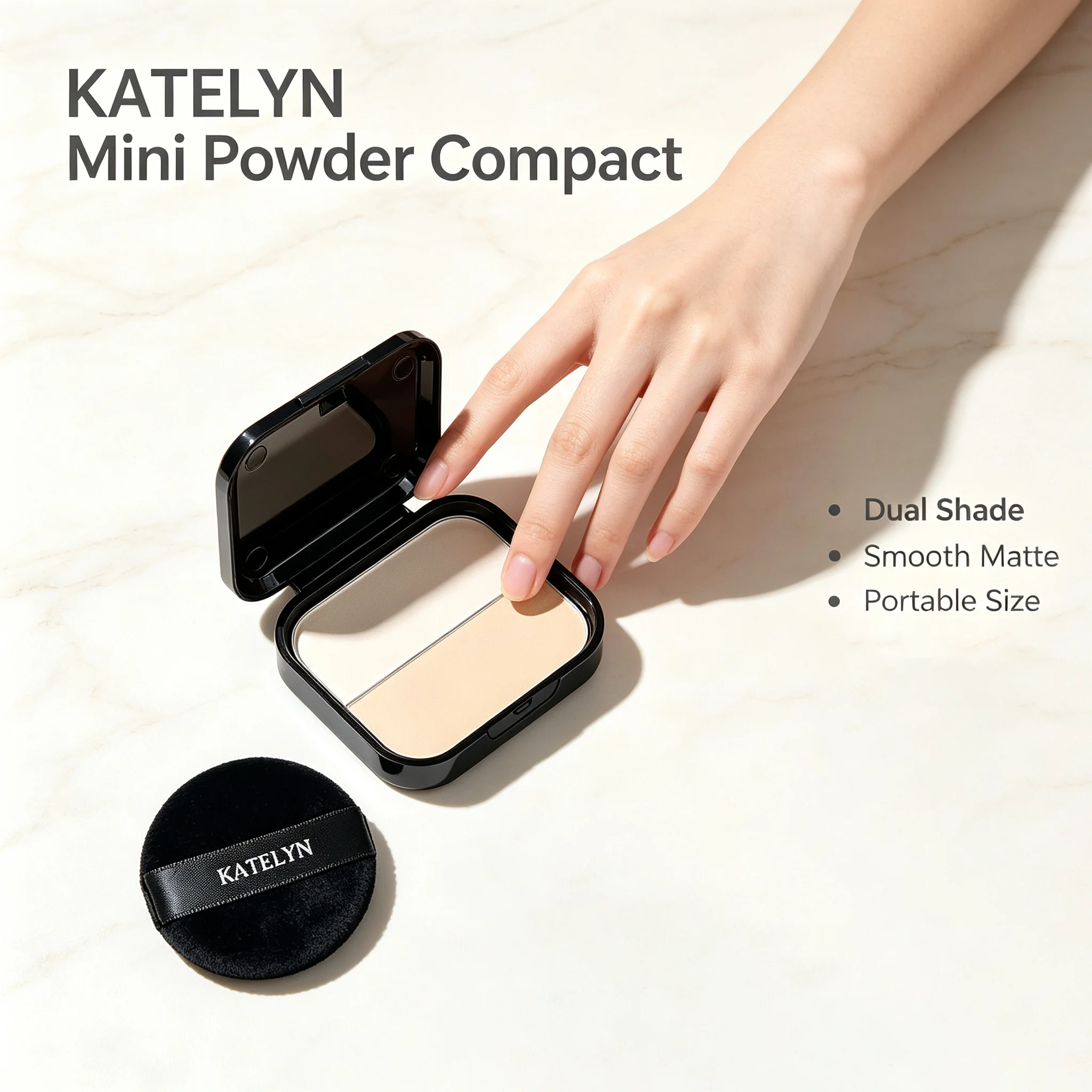 Dual-color matte highlighter c - đánh giá và giá Highlighter Bronzer Palette