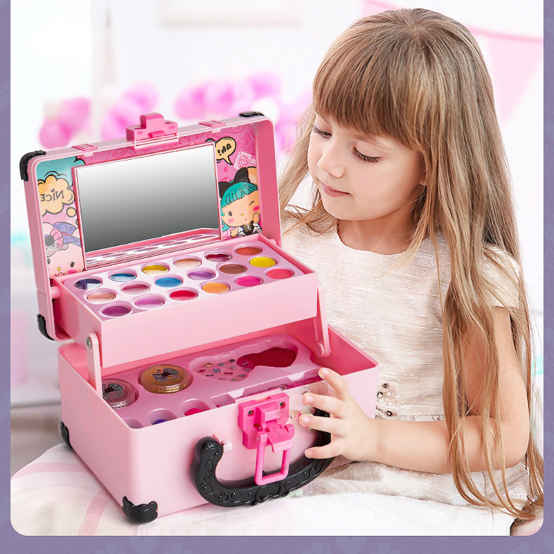Girls Pretend Play Makeup Toy  - đánh giá và giá Beauty Makeup Set For Kids