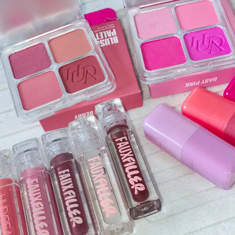 Fashion Brand 4 Color Blush Pa - đánh giá và giá Huda Beauty Makeup Mini Kit