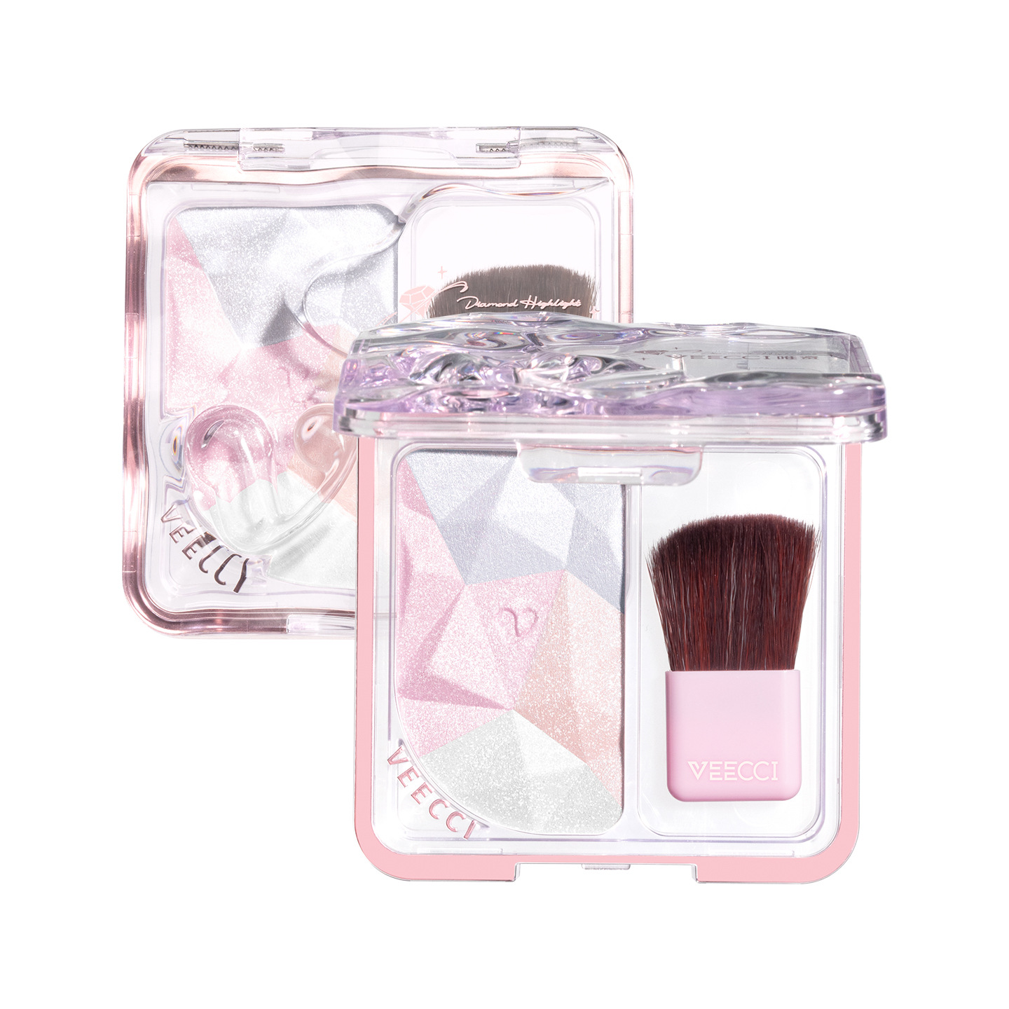 VEECCI Diamond Highlight Conto - đánh giá và giá Highlighter Bronzer Palette