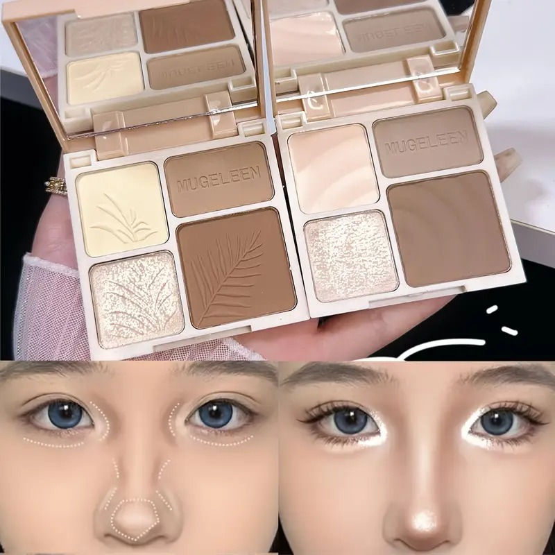 Four Colors Highlighting & Con - đánh giá và giá Highlighter Bronzer Palette
