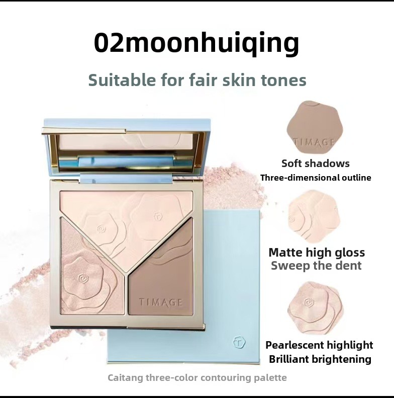 TIMAGE Contouring Palette Upgr - đánh giá và giá Highlighter Bronzer Palette