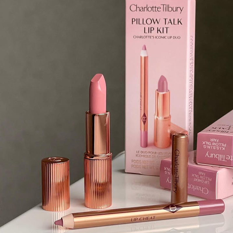Charlotte Tilbury PILLOW TALK  - đánh giá và giá Huda Beauty Makeup Mini Kit